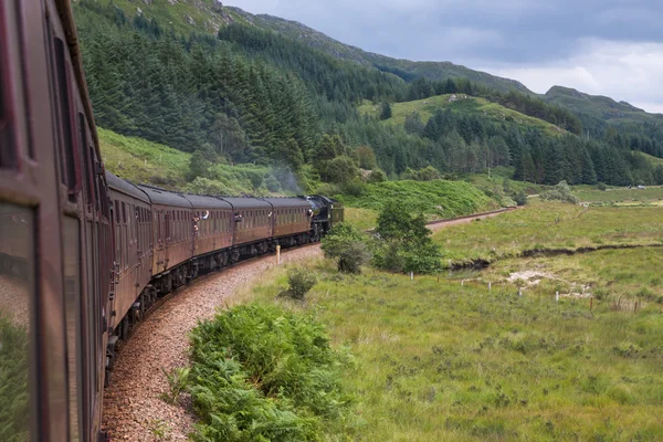 Докладно якобітскіх поїзда, Шотландія, Велика Британія — стокове фото