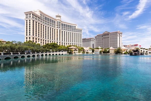 Bellagio ve Caesars Palace otel ve Kumarhane, Las Vegas görünümü. — Stok fotoğraf