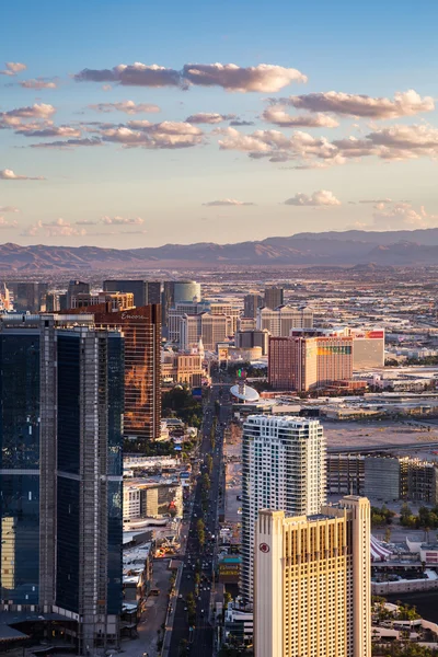 Uitzicht op Las Vegas vanaf de Stratosphere Tower — Stockfoto