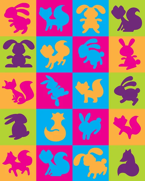 Логотипи тварин — стоковий вектор