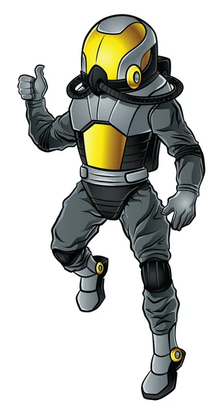 Modern astronot illüstrasyon
