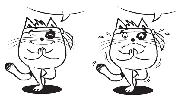 Namaste kedi pozisyonu