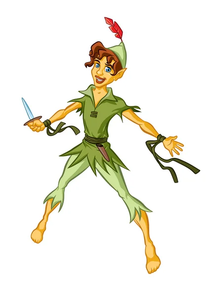 Peter Pan — Stock Vector