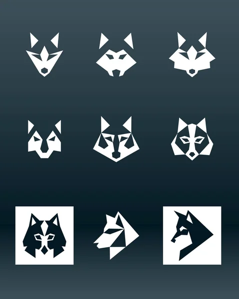 Logo wilka — Wektor stockowy