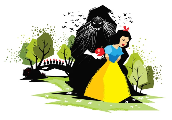 Branca de neve —  Vetores de Stock