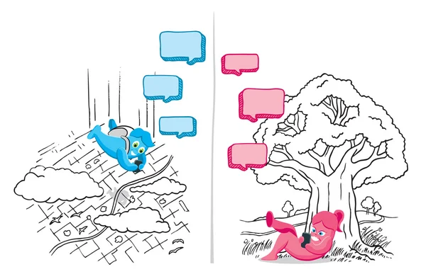 Metin iletisi komik konuşma