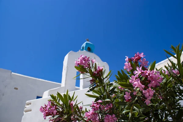 Beautiful Greek Holiday Island Antiparos Traditional Greek Church Bell Tower — Stock Photo, Image