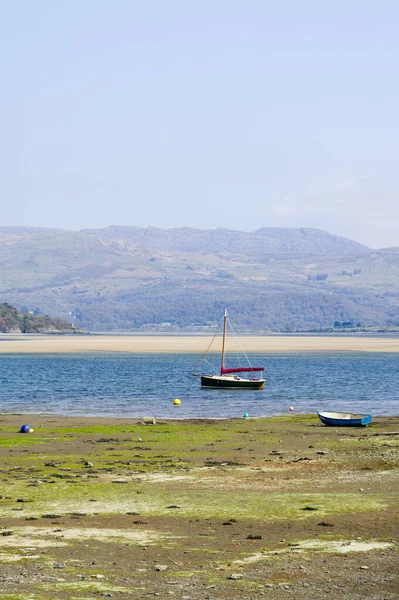 Porthmadog Galles Del Nord Bellissimo Paesaggio Balneare Scena Estiva Con — Foto Stock