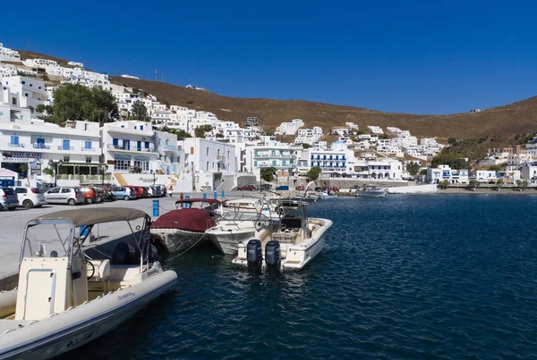 Greece Astypalea Island Beautiful Bay Village Pera Yailos Small Pleasure — Foto de Stock