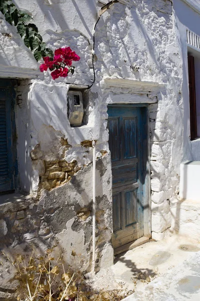 Insel Folegandros Griechenland Dorfhaus Der Altstadt Das Kastro Charmante Einfache — Stockfoto