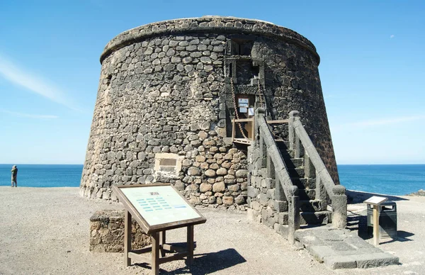 Fuerteventura Island Spain Cotillo Fishing Village View Historic Toston Watchtower — Stockfoto