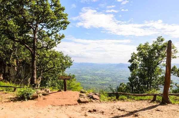 Cliff, Chaiyaphum, Tayland tarihinde havadan görünümü