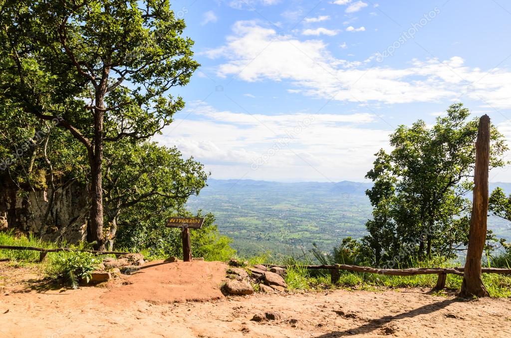 Aerial view on cliff, Chaiyaphum,Thailand