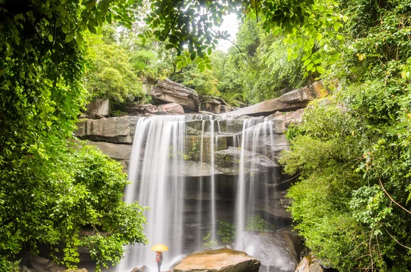 Thung na mueang 瀑布, ubon ratchathani, 泰国 — 图库照片