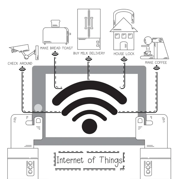 Internet of things everywhere — 图库矢量图片