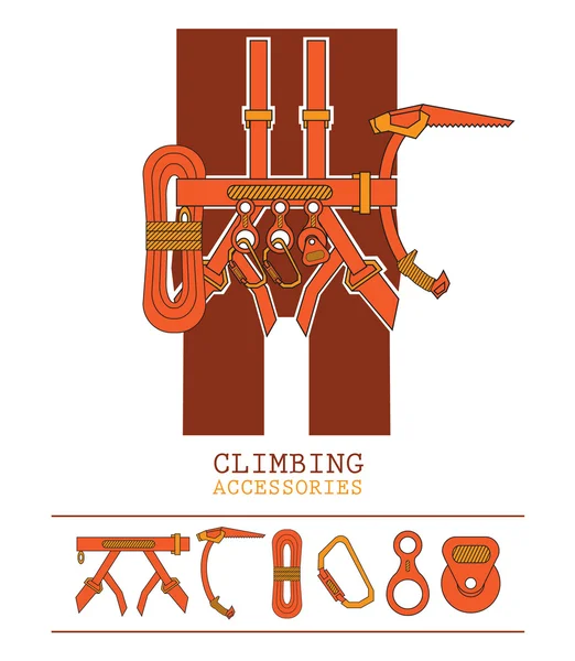 orange yellow climbing accessories outfit