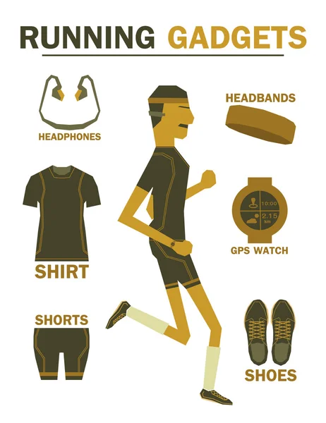 running gadgets earth tone vintage