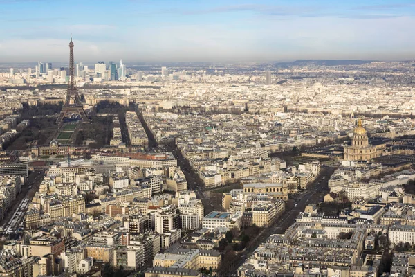 Vista aérea da cidade Paris, França, à luz do dia — Fotografia de Stock