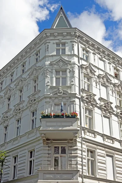 Gevel Van Wit Historisch Gebouw Berlijn Duitsland — Stockfoto