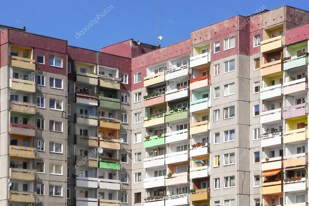 Public housing in Poland, Europe — Stock Photo © kama71 75462799