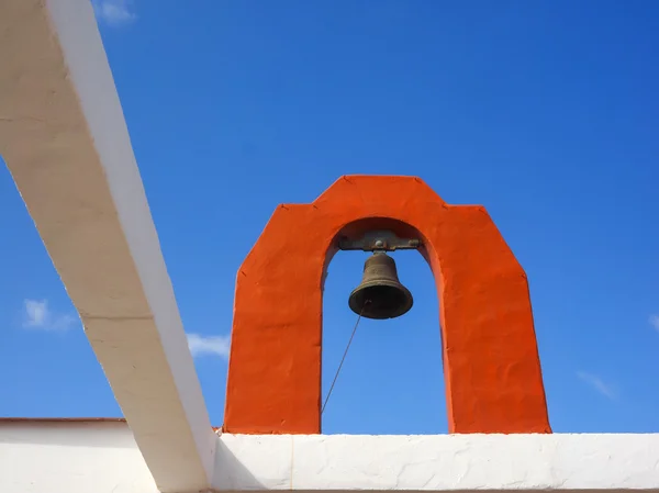 Close up of the architectural details of a canarian church, Fuerteventura — стоковое фото