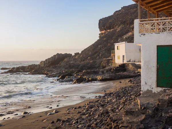 Scenérie rybářské vesnice na ostrově Fuerteventura, Kanárské ostrovy — Stock fotografie