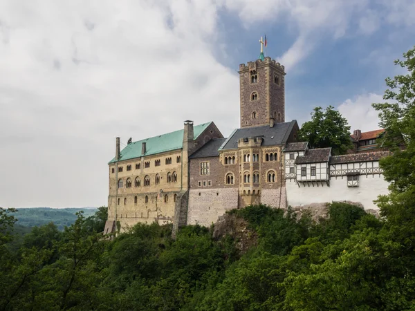 Castel Wartburg lângă orașul Eisenach, Germania — Fotografie, imagine de stoc