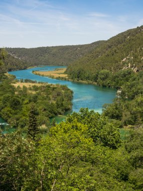 Havadan görünümü, Milli Park Krka Hırvatistan