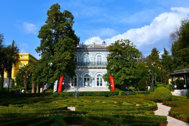 Hırvatistan 'ın Opatija kentindeki Angulina villasında bahçe