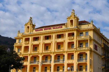 Hırvatistan 'ın Opatija kentindeki Büyük Saray Oteli tarihi binası