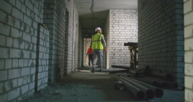 İnşaat alanında tehlikeli bir kaza.