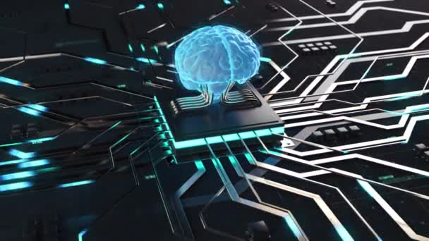 Концепция визуализации искусственного интеллекта — стоковое видео