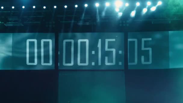 Countdown concert — стоковое видео