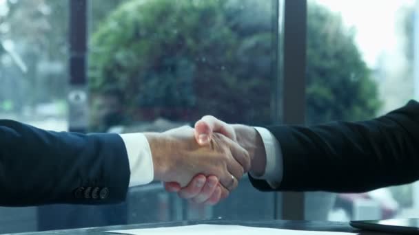 2人のビジネスマンの握手 — ストック動画
