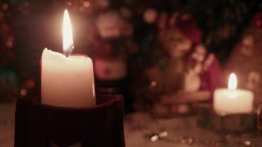 Noel dekorasyonu. Mum