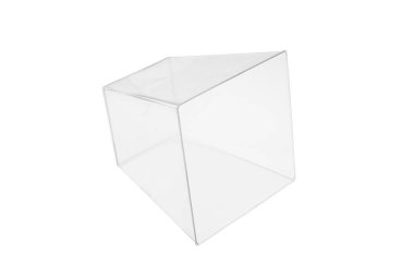 Tatlı ve tatlı olarak kullanılan şeffaf plastik bir kap. 