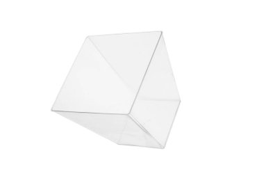 Tatlı ve tatlı olarak kullanılan şeffaf plastik bir kap. 