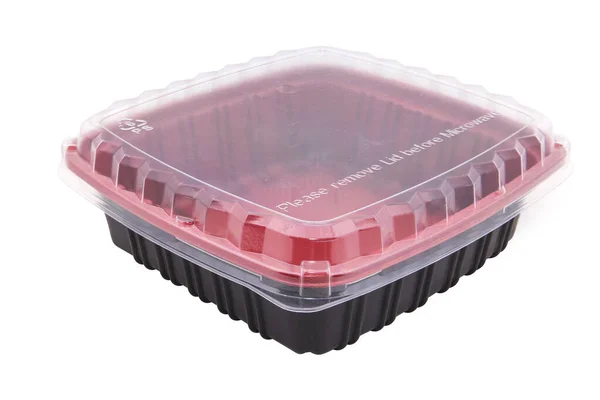 Siyah plastik tek kullanımlık yiyecek ve salata konteynırları.