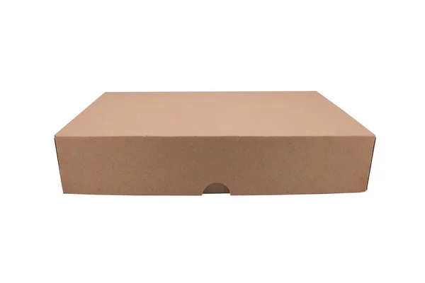 Коробка Маршрутизатора Картонный Коричневый Ящик Коробка Craft Пакет Изолированы — стоковое фото