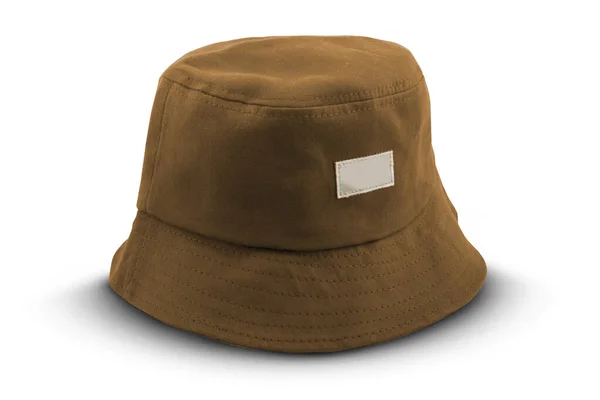 Brown Bucket Hat Isolated White Background — Stock Photo, Image