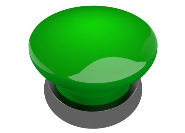 Green buzzer button clipart