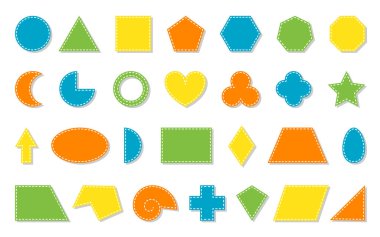 Geometrik şekil temel eğitim düzeyi simgesi