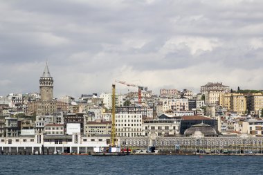 Galata Kulesi istanbul boğaz görünümünden