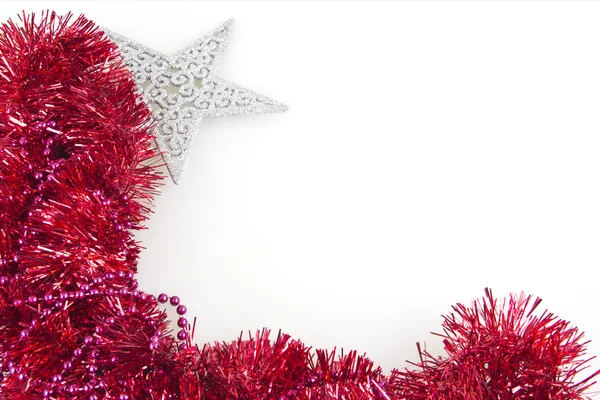 Decoratie kerstboom kerstballen geïsoleerd op een witte achtergrond — Stockfoto