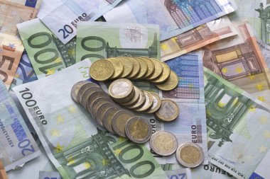 izole euro banknot para para