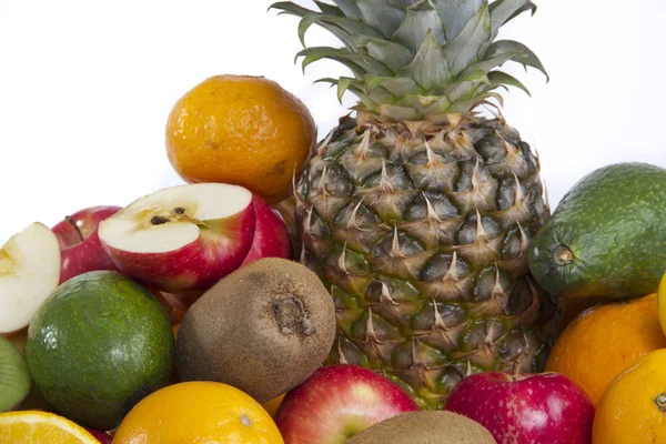 Tropical fruit isolated on white background — Stock Photo, Image