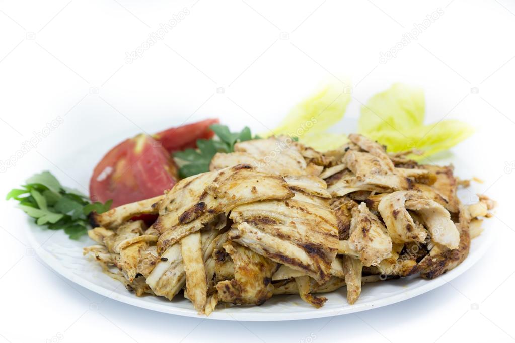 chicken doner Turkish fast food