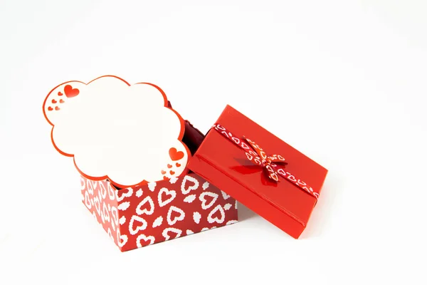 Valentines  square candy box isolated on white background — Stock Photo, Image