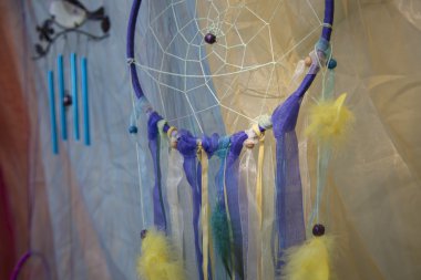 Dreamcatcher tüyler dekorasyonu Festivali ile