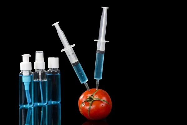 Gentechnisch veränderter Tomaten-Impfstoff — Stockfoto